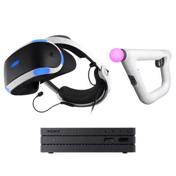 Шлем виртуальной реальности Playstation VR (Rev.2), AIM Controler (Б/У) 23645777 фото