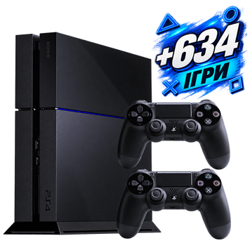 Sony PlayStation 4 Fat 500GB + PS Plus Deluxe 12 мес., 2 геймпада (Б/У) 3126986326 фото