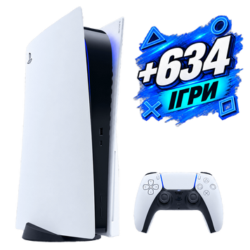 Sony PlayStation 5 Blu-Ray Edition + PS Plus Deluxe 12 міс., 1 геймпад (Б/В) 3132256154 фото