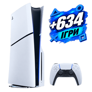 Sony PlayStation 5 Slim Blu-Ray Edition + PS Plus Deluxe 12 міс., 1 геймпад (Б/У) 3132256156 фото
